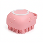 JOSHKAS Pet Bath Brush – Shampoo Dispenser &amp; Massage Brush