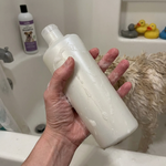 JOSHKAS Pet Bath Brush – Shampoo Dispenser &amp; Massage Brush
