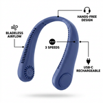 Portable Bladeless Neck Fan — Hands-Free Cooling for Heatwaves — Joshkas