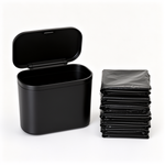 Car Trash Can with Push Lid — 60 Bags Included — Fits All Vehicles — Joshkas