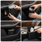 Car Trash Can with Push Lid — 60 Bags Included — Fits All Vehicles — Joshkas