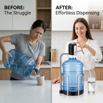 JOSHKAS Smart Water Pump – Rechargeable Automatic Bottle Dispenser