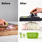 JOSHKAS 5-in-1 Vegetable Chopper – Slice, Dice &amp; Grate in Seconds